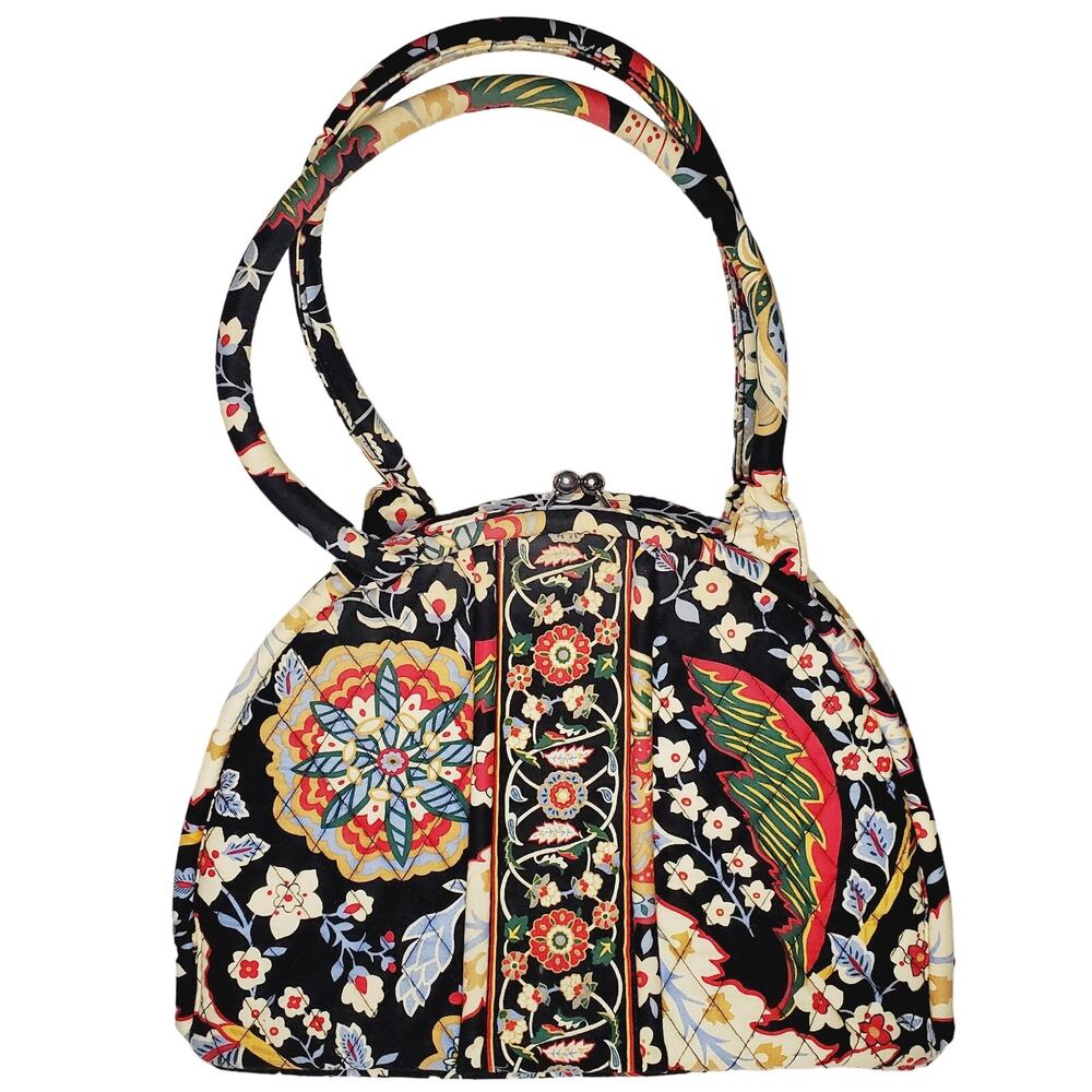 LNew-Vera Bradley Floral Quilted Multicolored Shoulder Bag Purse Lots of Storage